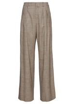 NWT Alice + Olivia Eric in Afterglow Prince Of Wales Plaid Wool-Blend Pants 2 - £77.87 GBP