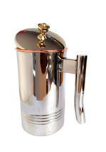 Copper Jug Water Pitcher Line Drinkware Outside Stainless Steel Utensils... - $1,001.77 MXN