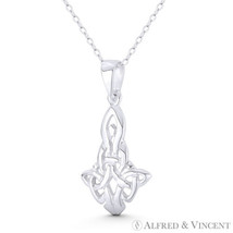 Motherhood Knot Celtic Harmony Symbol Irish Charm Pendant in 925 Sterling Silver - £15.69 GBP+