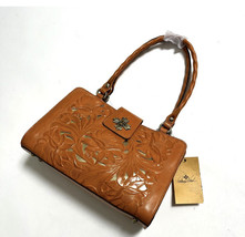 Patricia Nash Cut Out Rosina Artisan Sun Yellow Leather Handbag - $124.73