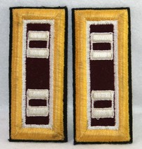 Vintage Vanguard US ARMY Medical &amp; Veterinary CAPTAIN Shoulder Board Pair - £19.46 GBP