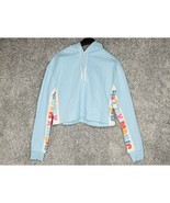 Women&#39;s Disney Magic Cropped Hoodie Sweater Small Light Blue - £14.82 GBP