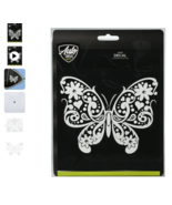 Auto Drive Rhinestone Butterfly Vinyl Vehicle Decals , White, 5.75” x 4.... - $8.88
