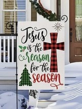 Jesus is the Reason for the Season ~ Holiday ~  Garden Flag ~ 12&quot; x 18&quot; ... - $12.17