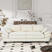 Curved Corduroy Sofa: Modern U-Shaped Couch - £361.39 GBP