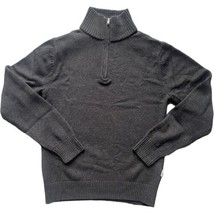 Patagonia 100% Merino Wool Sweater 1/4 Zip High Neck Men&#39;s Black Size XS - £22.06 GBP