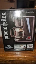 Proctor Silex FrontFill Compact 12 Cup Coffee Maker Black New In Box - $34.64