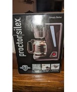 Proctor Silex FrontFill Compact 12 Cup Coffee Maker Black New In Box - $658.39 MXN