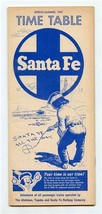 Santa Fe Railway Company Time Table 1967 Spring Summer Issue Passenger T... - $13.86