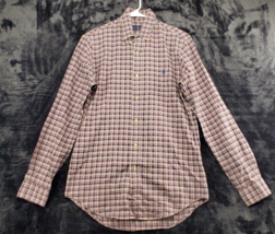 Ralph Lauren Shirt Mens XS Multi Plaid 100% Cotton Long Sleeves Button Down EUC - £16.15 GBP