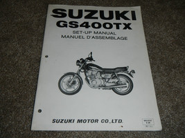 1981 81 SUZUKI GS400TX GS 400 TX SET-UP &amp; ASSEMBLY MANUAL - $17.26