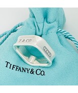 Size 8.5 Tiffany 1837 Square Ring in Sterling Silver Unisex Mens - £391.83 GBP