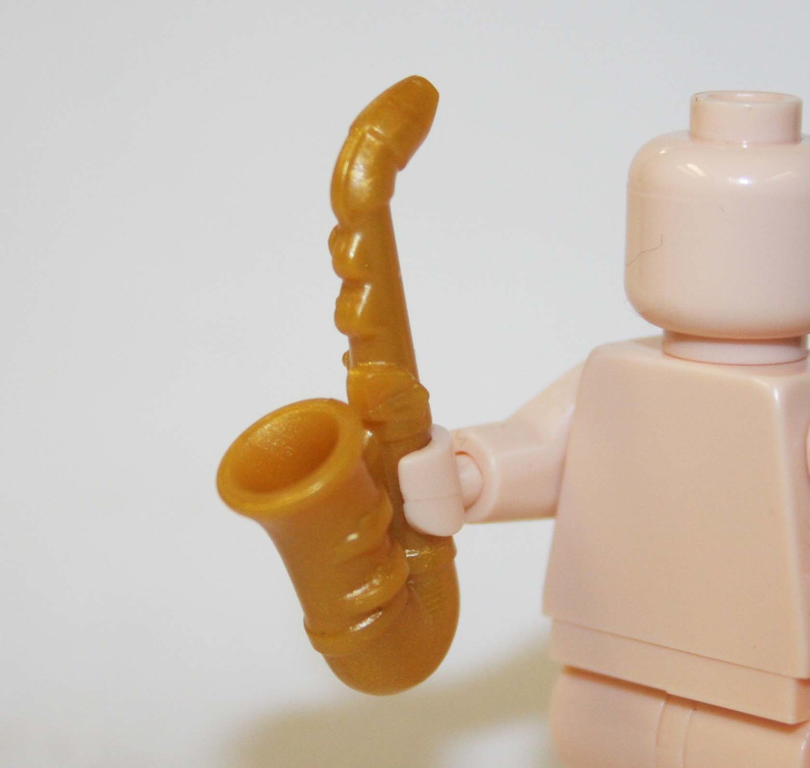 MZ Saxophone Gold Music Instrument Construction Piece Action Minifigures - $2.00