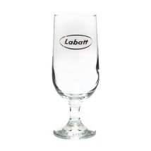 Labatt Collectible Tall Beer Clear Glass Footed - $11.85