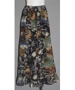 Ruby &#39;n&#39; Style Gypsy Boho Long Animal Floral Patch Skirt Adj Waist Wm&#39;s ... - $41.01 CAD