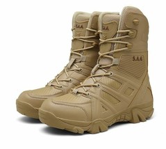 Hombres De Alta Calidad Botas Militares Zapatos De Trabajo De La Fuerza Especial - £50.48 GBP