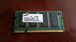 Samsung 512MB PC2700 DDR333 Sodimm Apple Imac - $24.68