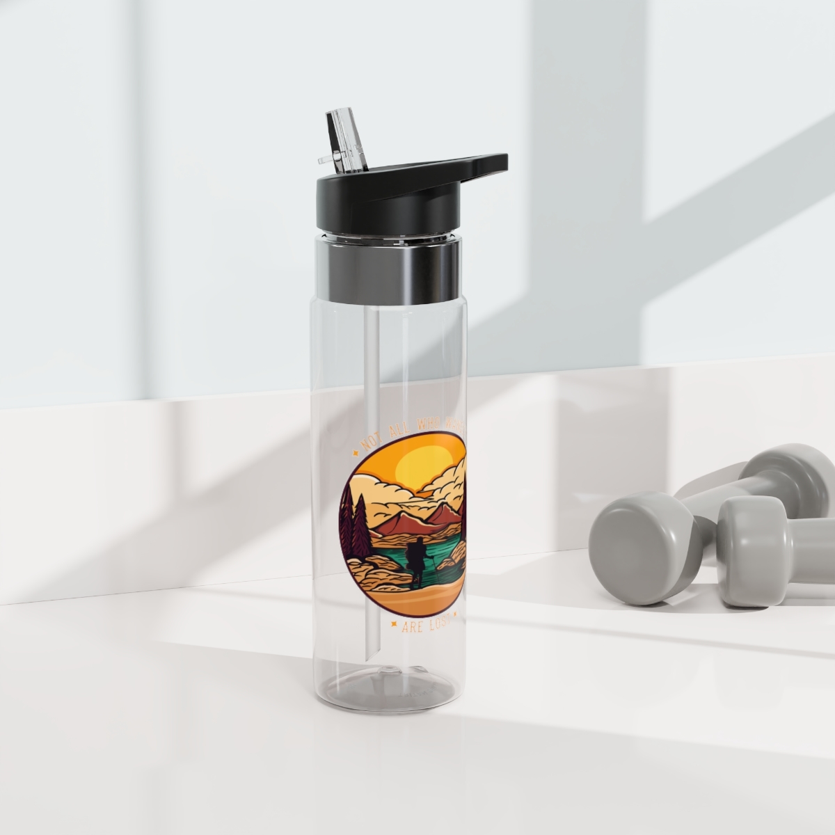 Primary image for Kensington 20oz Sporty Tritan Water Bottle Leak Proof Carabiner | BPA-Free