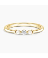 Meara Cultured pearl with round Lab Grown Diamond Band for Women /10k 14... - $103.00