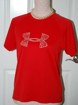 UNDER ARMOUR HEAT GEAR Red SHORT SLEEVE LOOSE FIT T-SHIRT YLG/JG/G - $9.99