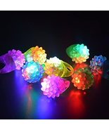 C&amp;H Solutions 18 ct Novelty Flashing LED Bumpy Rings Blinking Soft Jelly... - $206.15 MXN