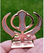 Sikh punjabi rose gold singh kaur khanda khalsa car dashboard desktop st... - £18.33 GBP