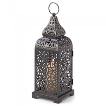 Black Moroccan Candle Lantern - £25.37 GBP