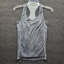 Nike Black/White Cheetah Print Women&#39;s Sz Small Dri-fit Gym Racer Back Tank - £13.72 GBP