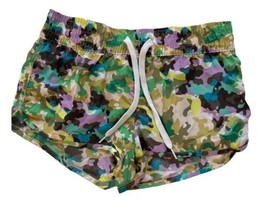 OP Swim Shorts Girls Size Small 3-5   Green Purple Blue Camouflage - $5.13
