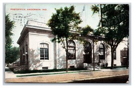 Post Office Building Anderson Indiana IN 1908 DB Postcard J18 - £2.31 GBP