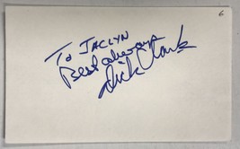 Dick Clark (d. 2012) Signed Autographed Vintage 3x5 Index Card - £15.66 GBP