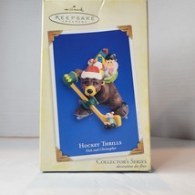 2005 Hallmark Keepsake Ornament Hockey Thrills Nick and Christopher Coll... - $347.07 MXN