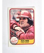 Pete Rose Baseball Card 1981 Fleer No. 1 - €24,20 EUR