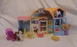 Loving Family Sweet Expression Stable 2003 Fisher Price + Horse + Doll +... - $41.59
