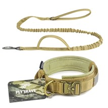 Dog Collar Leash Set Big Adjustable Fashion Tactical Military Pet Traini... - £55.54 GBP+