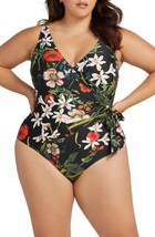 ArteSands Hayes Underwire One-Piece Swimsuit SZ 14+US BlackMulti - $84.10