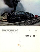 Virginia(VA) Train Locomotive Railroad Baltimore &amp; Ohio 6143 Vintage Postcard - £7.51 GBP