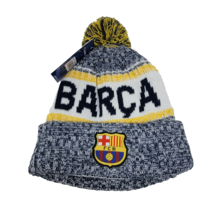 FC Barcelona Pom Beanie Winter Hat La Liga Official Merchandise Football... - £11.70 GBP