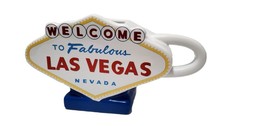 Very RARE Ceramic Gravy boat Welcome to fabulous Las Vegas Nevada Souvenir - £8.85 GBP