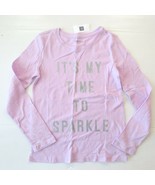 Gap Kids &#39;It&#39;s My Time To Sparkle&quot; Graphic Lilac Shirt - M (8) - NWT - £6.27 GBP