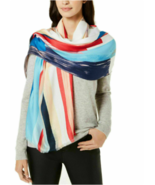 New Calvin Klein Bold Graphic-Print Soft Wrap Royal Blue One Size - MSRP... - $282.73 MXN