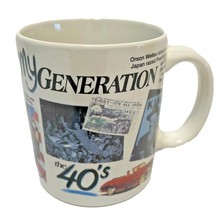 Vintage 1994 Peacock Papers My Generation The 40s Coffee Tea Cup Mug - £10.86 GBP