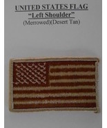 Tactical USA Flag Patch - Desert Tan  Left Shoulder ( Never Used ) LOT 54 - £3.86 GBP