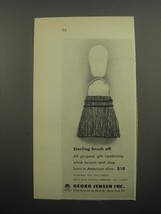 1955 Georg Jensen Whisk Broom Ad - Sterling Brush off - $18.49