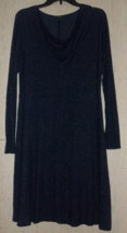 EXCELLENT WOMENS Simply Vera VERA WANG DARK BLUE HEATHER SWEATER DRESS  ... - $25.20
