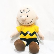 Charlie Brown Peanuts Kohl&#39;s Cares Plush Stuff Doll  14&quot; Black Yellow Sh... - $19.79