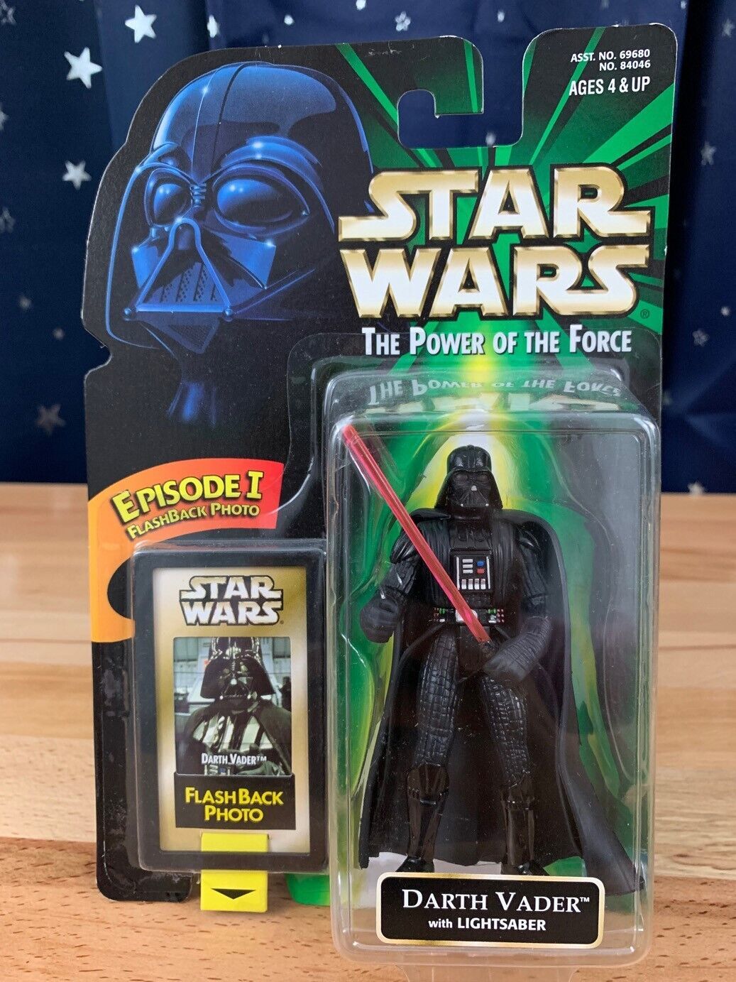 1998 Kenner STAR WARS Episode I Flashback Photo POTF Darth Vader with Lightsaber - £9.35 GBP