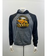Wallaceburg Lakers Men&#39;s Hoodie Size Small Gray Black Long Sleeve Polyes... - $7.92