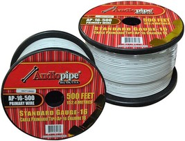 Audiopipe Primary Wire 16-Gauge 500 Foot Spool - White - $76.53