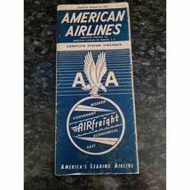 American Airlines  System Map 1953 Edition - £12.52 GBP